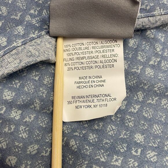 Tommy Bahama Home Cape Verde Smoke Gray Blue Quilted King Sham Set - Picture 8 of 8